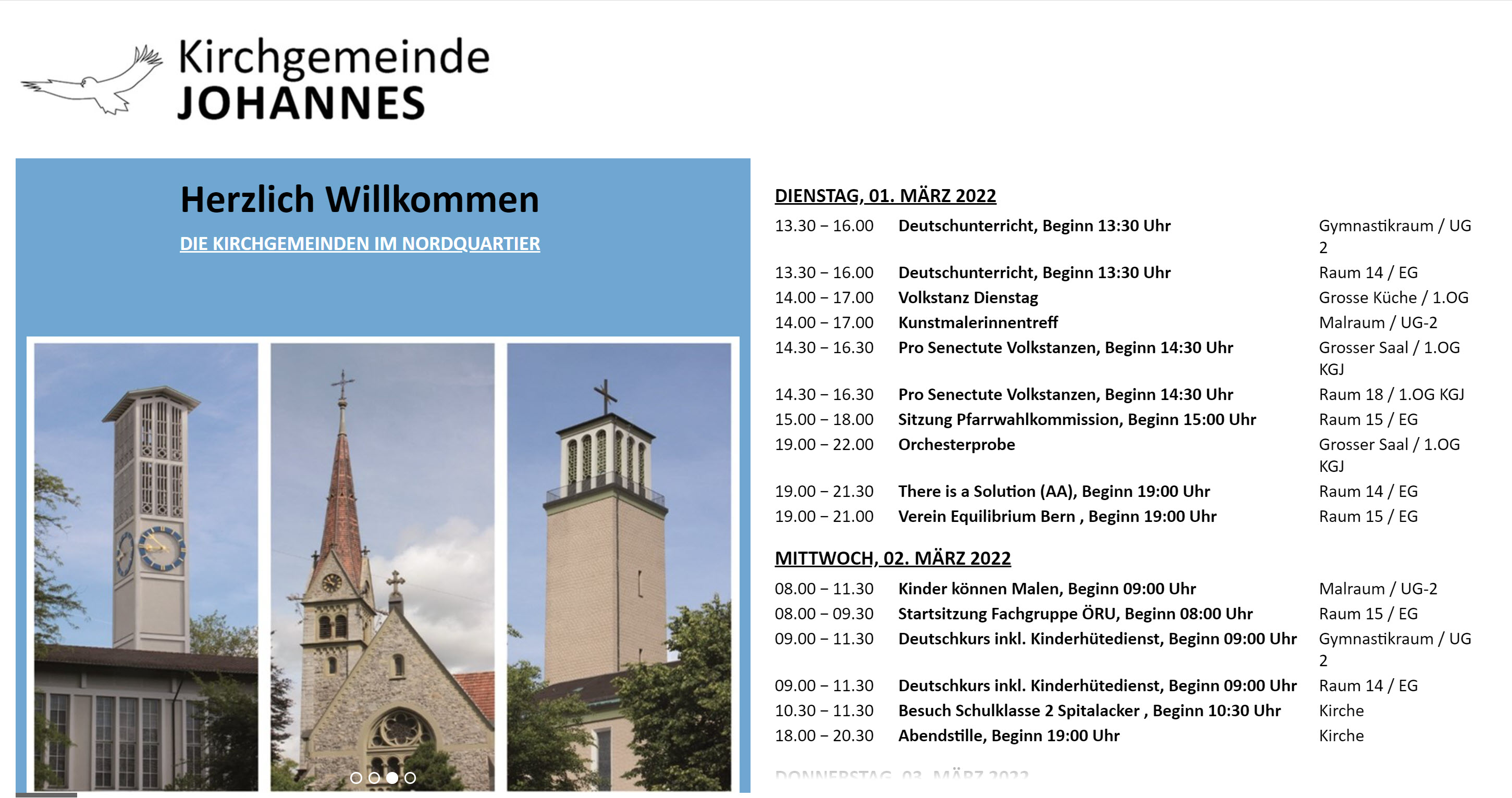 InfoScreen mit Bild Slider